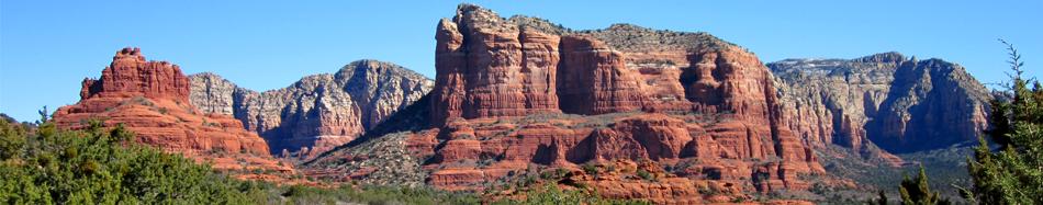 In Sedona, Arizona, the Penrose, a new, 5-guest room, owner occupied B&B located beneath Castle Rock bordering Forest land.